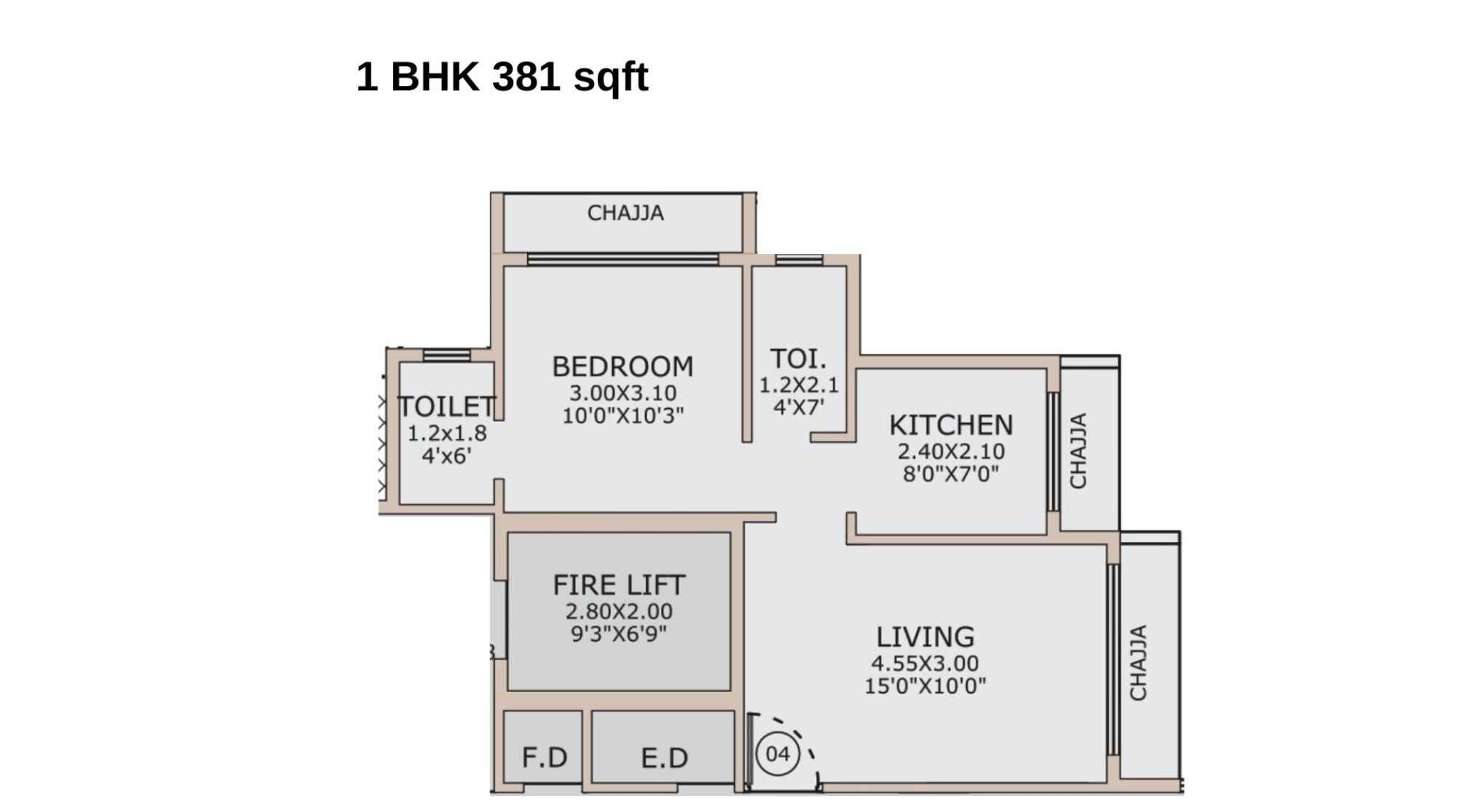 Alliaance-Galaxy-Floor-Plan-1-BHK-381-sqft